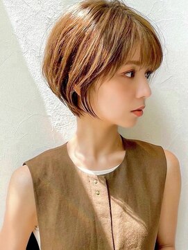 ビューブルー 亀戸錦糸町(VIEW BLUE) 暗めカラーグランマッシュショートボブ