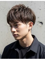 ▼アップバング/メンズカット/ツーブロック/ビジネスマン