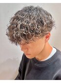 今っぽ無造作メンズ波巻きパーマ