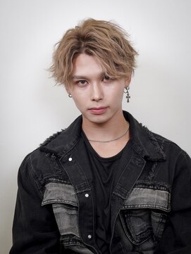 men's salon Gaudi 西宮北口店【メンズサロン ガウディ】【4月3日OPEN(予定)】 メンズカット×ハイトーン×無造作パーマ×縦落ち波巻きパーマ
