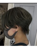 アンクス(anx)&nbsp;ハンサムショート　オリーブカラー