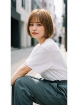ライクバイコトナ 越谷(RIKE by kotona)&nbsp;ショートボブ髪型20代30代40代50代前髪あり前髪なし面長丸顔越谷