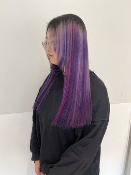 ブロッサム 保谷(Blossom) 髪質改善カラーデザインカラーピンクブルーバイオレット