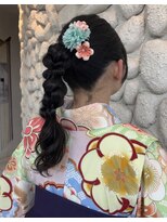 クリック 鎌取店&nbsp;編みおろしポニー