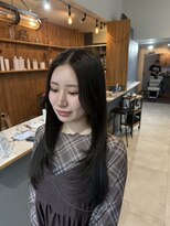 チェリーコーク ウブ(CHERRY COKE ubu)&nbsp;縮毛矯正×オリーブグレージュ×ローレイヤー