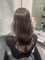 リリー バイ アオ(Lilly by AO)&nbsp;【ブリーチなしダブルカラー】オリーブグレージュ×髪質改善