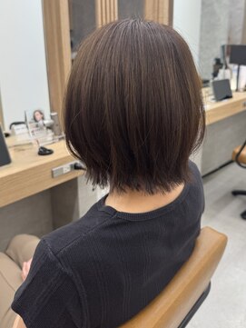 ピーディーヴィセオ 新さっぽろ店(PD VISEO) 【10代20代】くびれボブ/ブラウン/ワンカラー/新さっぽろ