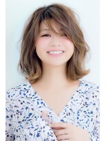 【aRietta/銀座】モーブカラーの無造作ウェーブくびれモディ