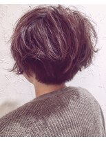 ヘアーアンドアトリエ マール(Hair&Atelier Marl) 【Marlお客様スタイル】ベリーピンクのショートボブスタイル
