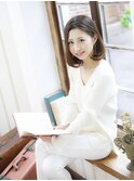 抜け感ふんわり丸みの♪ミディアムスタイル