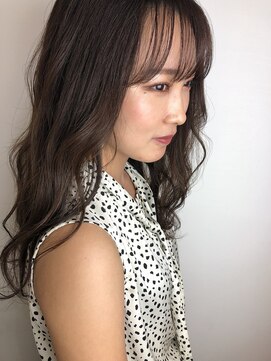 ヘア プロデュース キュオン(hair produce CUEON.) 艶髪ロング×ナチュラルサイドバング