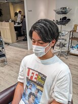 コワファーストナガサキシャンプーボーイ(COIFF1RST NAGASAKI SHAMPOO BOY)&nbsp;ウルフセンターパート×ダークグレージュ