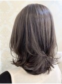 ラベンダーアッシュくびれヘア【細野実香】
