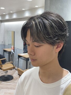 レイズ 名古屋(RAYS) ハイライトメッシュナチュラルリバースセンターパート  h