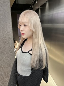 ペレ 栄店(PELE) ウルフ/マチルダボブ/ピンクベージュ/インナーグレージュ/栄