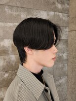 ニアウ 伊勢崎連取店(Niau)&nbsp;センターパートウルフメンズニュアンスパーマナチュラル