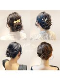 アップスタイル/ヘアセット/お呼ばれヘア/結婚式ヘア