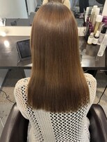 エファッセ(efface) 髪質改善ストレート×ストレートロング×ベージュブラウン×艶髪