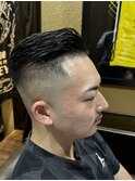 サイドパートスキンフェード/大宮/バーバー/フェードカット