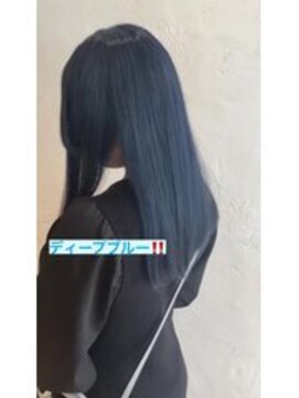 アロマ 仙台店(AROMA) ディープブルー×ダブルカラー×ワンカール