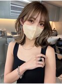 ザクザクレイヤーカット巻き方簡単ミディアムロング韓国渋谷