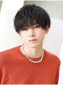 シースルー×シャープ束感【ルーズマッシュ】刈り上げ2ブロック