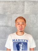バズカット×ミルクティーベージュ