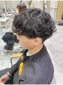 シャドウパーマフェザーパーマフェザーショートメンズパーマ