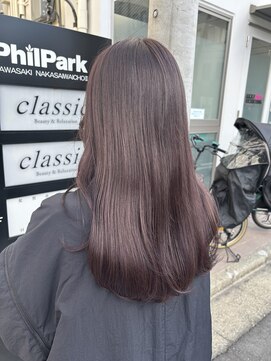 クラシック カワサキ(classic Kawasaki) ★［kenta］ブリーチなしダブルカラー・ラベンダーブラウン