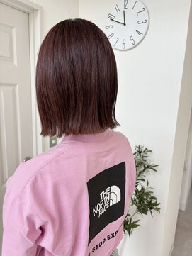 リコット 浦和美園(Liecot) 【kotone】切りっぱなしボブ×カシスピンク