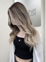 ランド 千葉(land)&nbsp;フェイスフレームブロンドヘアバレイヤージュ/阿部