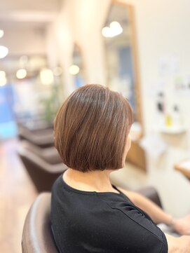 ヘアー グリーン(hair green) 30代40代50代/伸ばしかけ/ショートボブ/ピンクベージュ