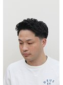 メンズアイロンパーマテーパーフェード