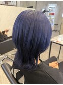 ネイビー/髪質改善