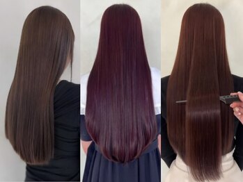 ユーシンエクラ(Yushin eclat)の写真/髪の変化に寄り添ったお悩みを経験豊富なスペシャリストが解決します。真っすぐなりすぎない柔らかな質感♪