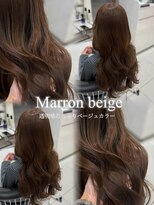 フォルテ ティアラ 横浜店(FORTE TIARA) ブリーチなしWカラーで叶う!透け感溢れるマロンベージュ
