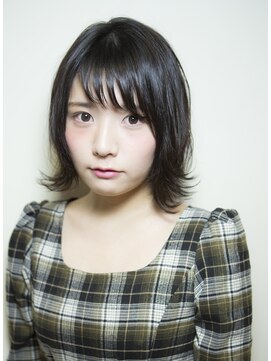 サロンドミルク 原宿(salon de MiLK) 【salon de MiLK原宿】セミウェッティボブ×シースルー