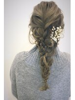 ヘアーガーデン バレッタ(hair garden barretta)&nbsp;MIX4つ編みゆるアレンジ