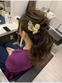 お呼ばれヘアセット♪