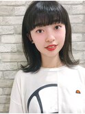 ワイドバング！ミディアムボブ！