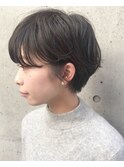 大人かわいいセシルカット#前髪#ココアブラウン