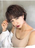 ANGELICA シースルーバングショートボブスタイル