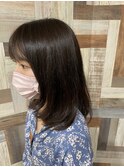 髪質改善　内巻きミディアム