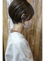 バンビ プライベート サロン(Bambi private salon)&nbsp;襟足スッキリ耳掛けショート*アッシュブラウンcolor*Bambi松平愛