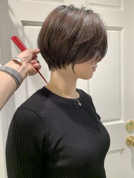 ロンドフルール 大宮東口(Lond fleur) 【Lond fleur林】丸みのあるハンサムショートボブ　グレージュ