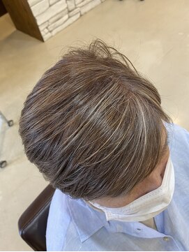 リーフヘアー(Leaf hair) 白髪ぼかしハイライト