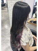 【Lee大阪店】暗色 暗髪×モーヴバイオレット/新出奈津樹