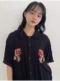 髪質改善トリートメント透明感ベージュカラーボブヘアセット豊橋