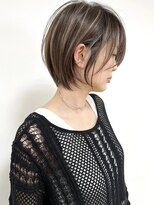 ジルブラン(JIL BLAN) ハイライトバレイヤージュダブルカラーショートカット30代40代
