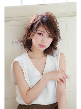 クシュ 所沢西口プロぺ通り(kusyu... ) ハッシュカット×フルバング×似合わせカット×レッドブラウン